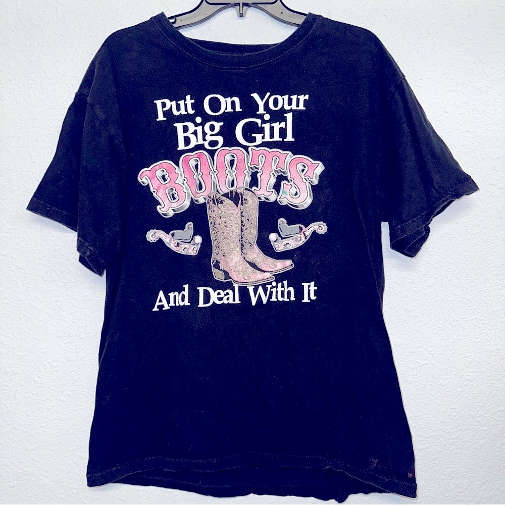 Women’s short sleeve black tshirt Lifestyle Classics sz L